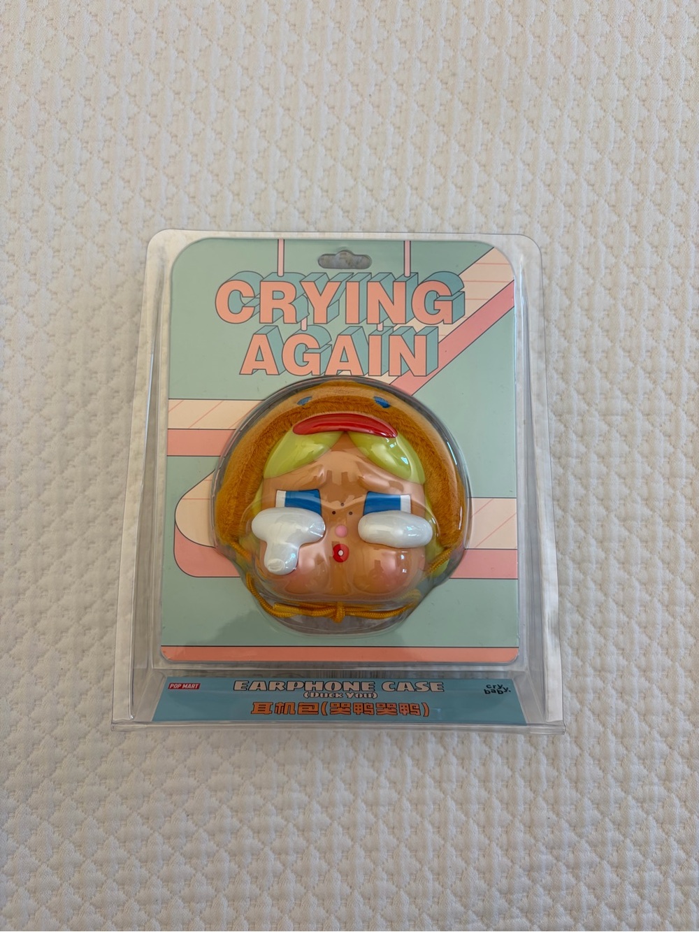 PopMart Crybaby Crying Again Earphone Case - Duck You